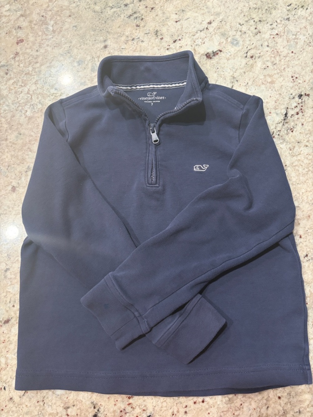 Vineyard Vines Boys Navy Quarter-Zip Pullover Sweater